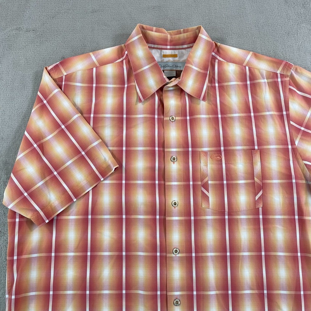 Vintage Quiksilver Edition Shirt Men XL Multi Plaid Short Sleeve Grunge‎ Skate